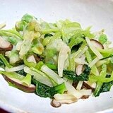 小松菜と椎茸の炒め煮